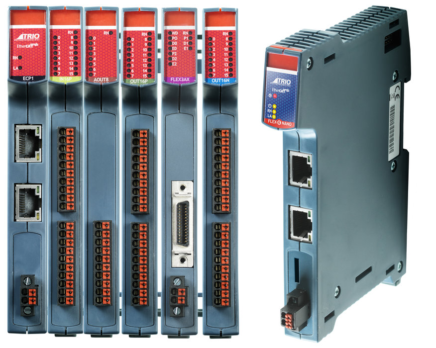 Trio Motion’s new Flex-6 Nano integrated EtherCAT® motion controller and Flexslice modules perfectly suit Mclennan’s systems design and build capability